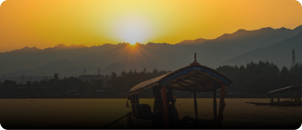 Sunset lake stay in Kashmir